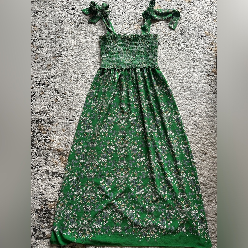 Green Floral Women’s Maxi Dress
